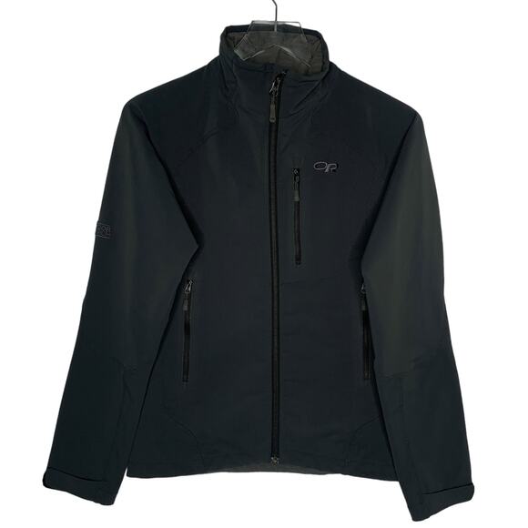 Outdoor Research S Womens SoftShell Jacket Charcoal Gray Cirque Hiking - Picture 1 of 9
